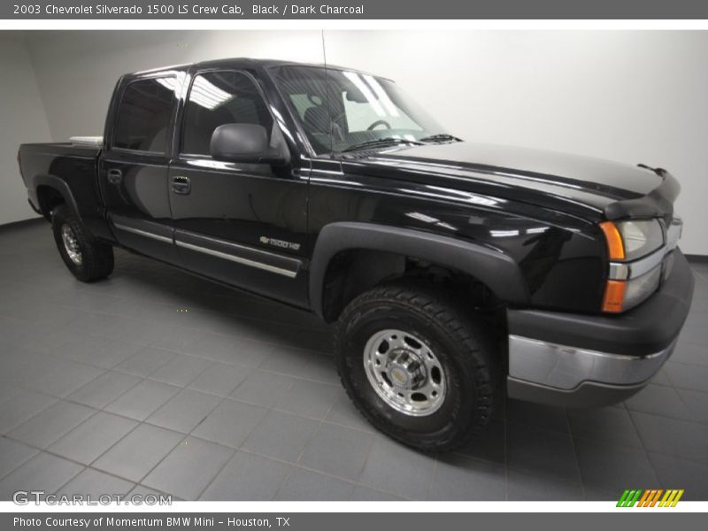Black / Dark Charcoal 2003 Chevrolet Silverado 1500 LS Crew Cab