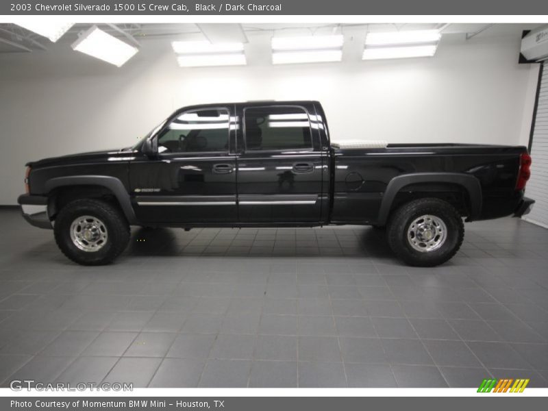 Black / Dark Charcoal 2003 Chevrolet Silverado 1500 LS Crew Cab