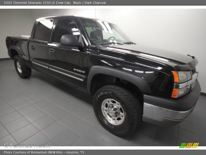 Black / Dark Charcoal 2003 Chevrolet Silverado 1500 LS Crew Cab