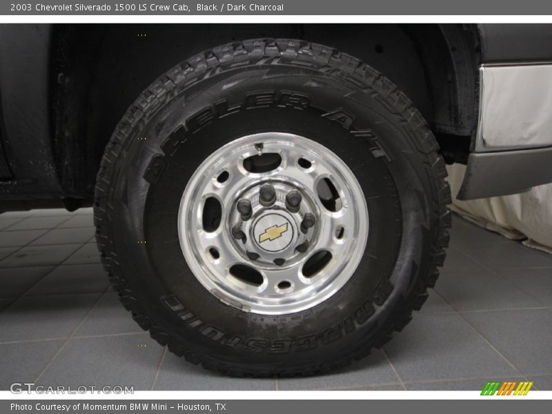 Black / Dark Charcoal 2003 Chevrolet Silverado 1500 LS Crew Cab