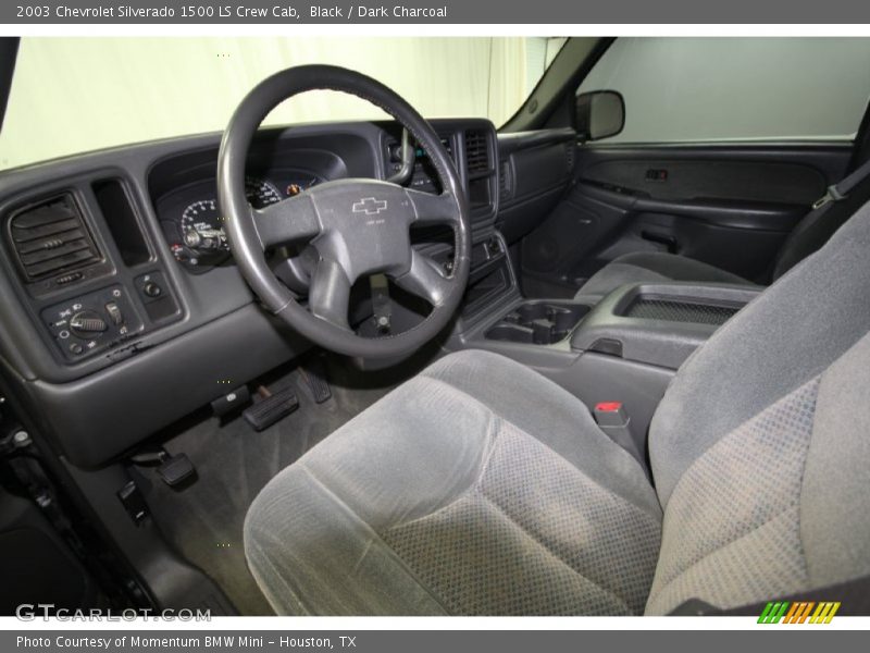 Black / Dark Charcoal 2003 Chevrolet Silverado 1500 LS Crew Cab