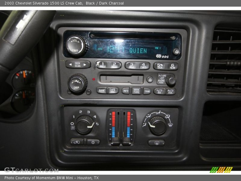 Black / Dark Charcoal 2003 Chevrolet Silverado 1500 LS Crew Cab