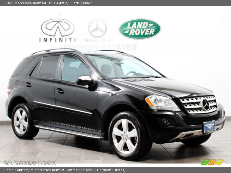 Black / Black 2009 Mercedes-Benz ML 350 4Matic