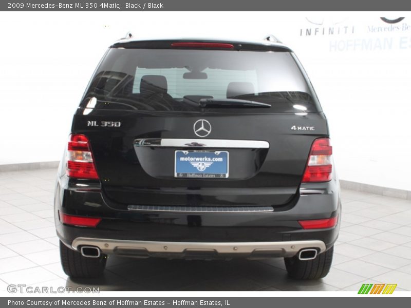 Black / Black 2009 Mercedes-Benz ML 350 4Matic