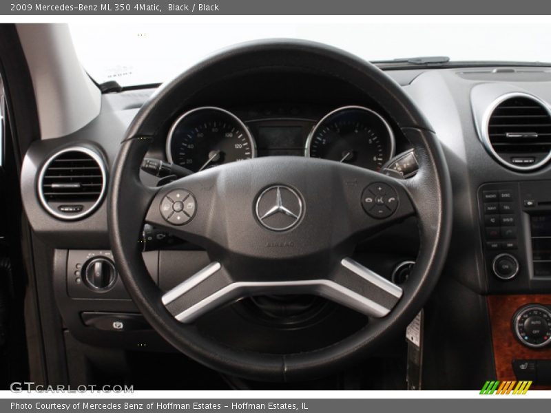 Black / Black 2009 Mercedes-Benz ML 350 4Matic
