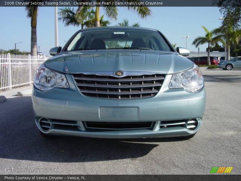 Clearwater Blue Pearl / Dark Khaki/Light Graystone 2008 Chrysler Sebring Touring Sedan