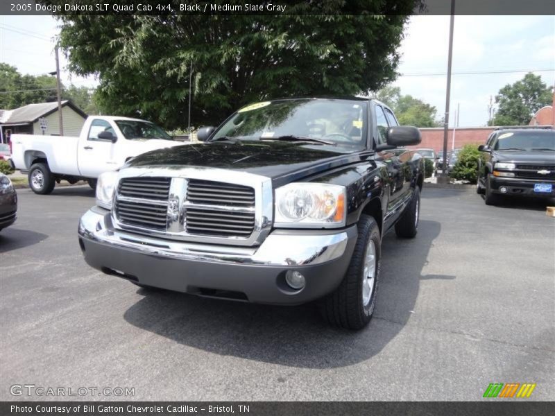 Black / Medium Slate Gray 2005 Dodge Dakota SLT Quad Cab 4x4