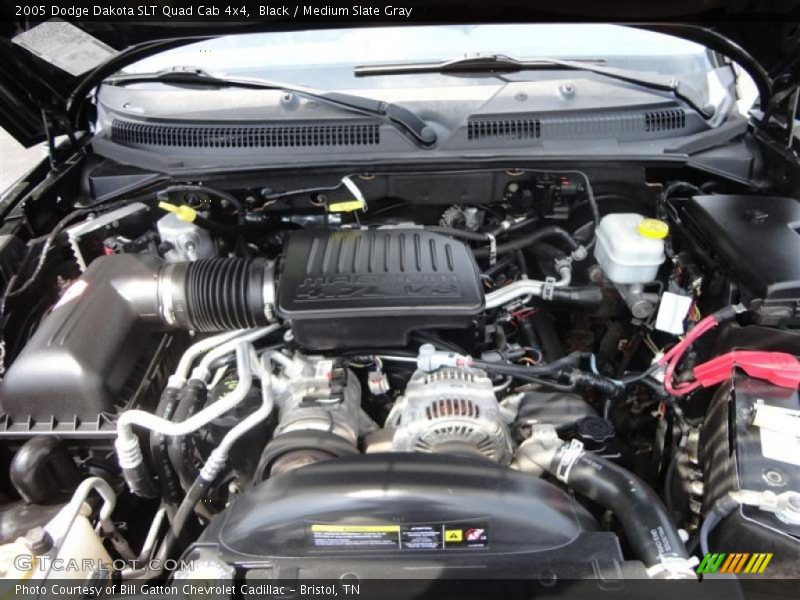 Black / Medium Slate Gray 2005 Dodge Dakota SLT Quad Cab 4x4