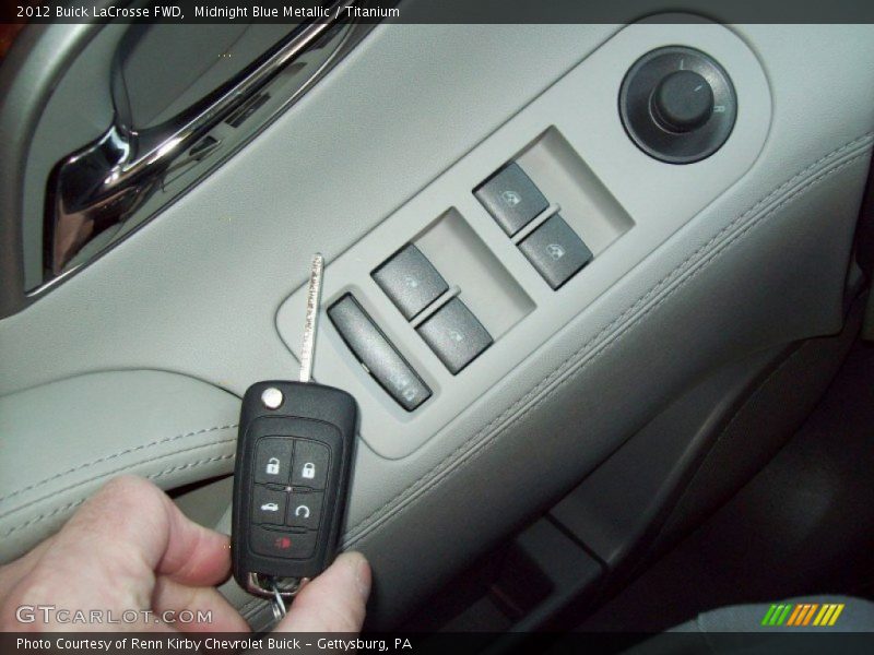 Midnight Blue Metallic / Titanium 2012 Buick LaCrosse FWD