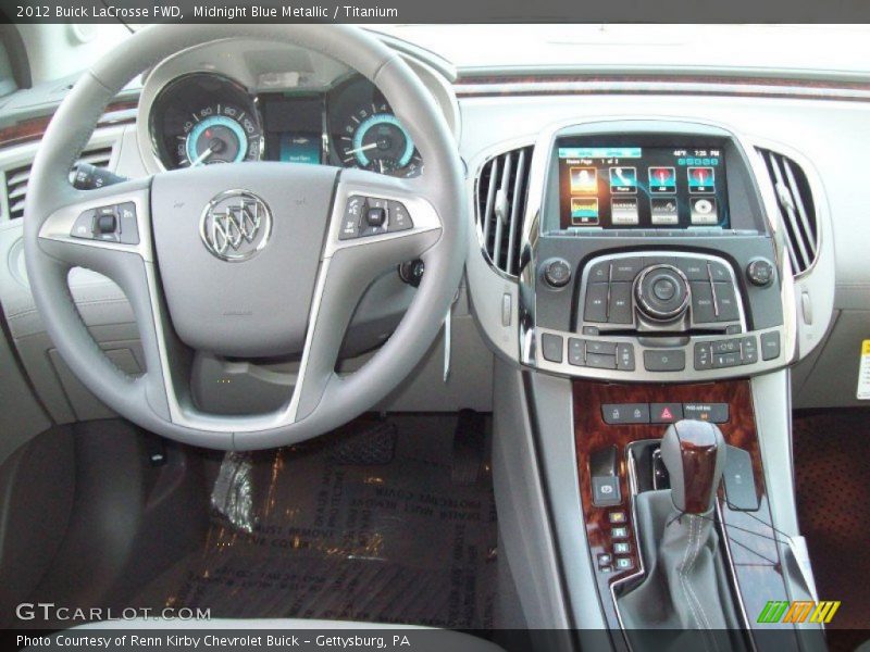 Midnight Blue Metallic / Titanium 2012 Buick LaCrosse FWD