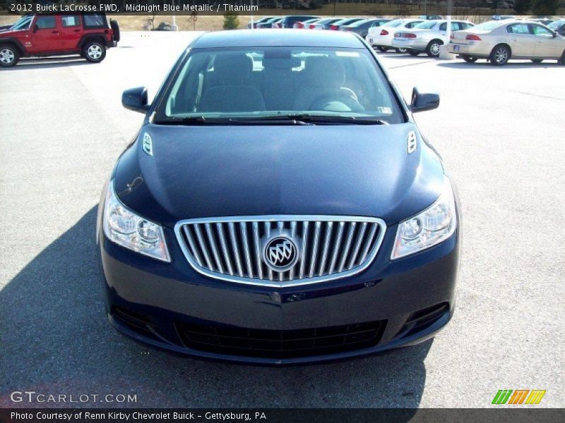 Midnight Blue Metallic / Titanium 2012 Buick LaCrosse FWD