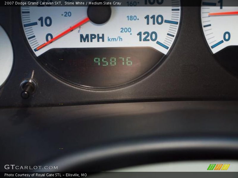 Stone White / Medium Slate Gray 2007 Dodge Grand Caravan SXT