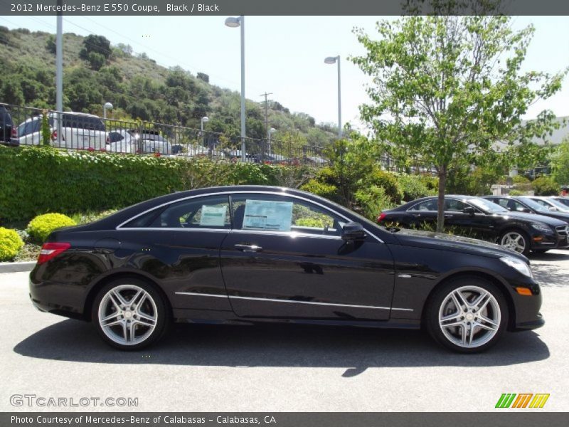 Black / Black 2012 Mercedes-Benz E 550 Coupe