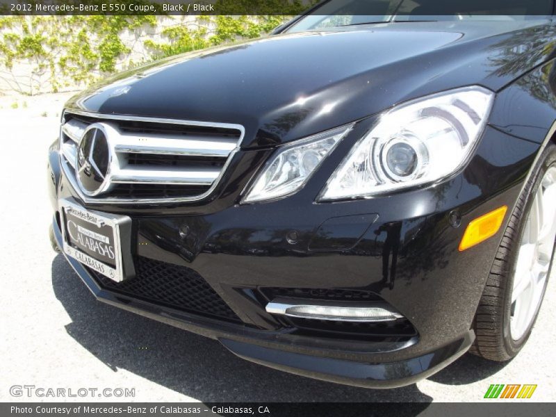 Black / Black 2012 Mercedes-Benz E 550 Coupe
