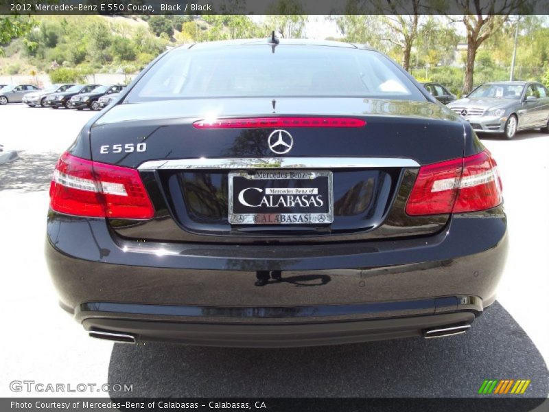 Black / Black 2012 Mercedes-Benz E 550 Coupe