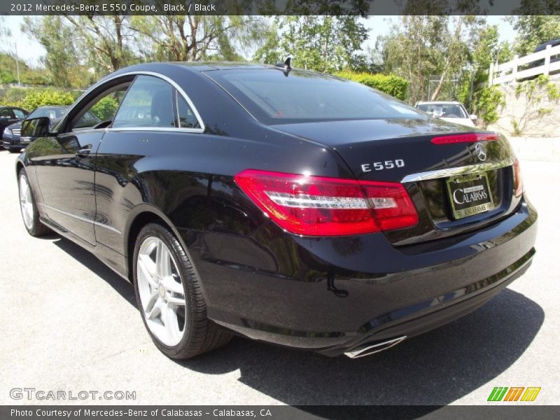 Black / Black 2012 Mercedes-Benz E 550 Coupe