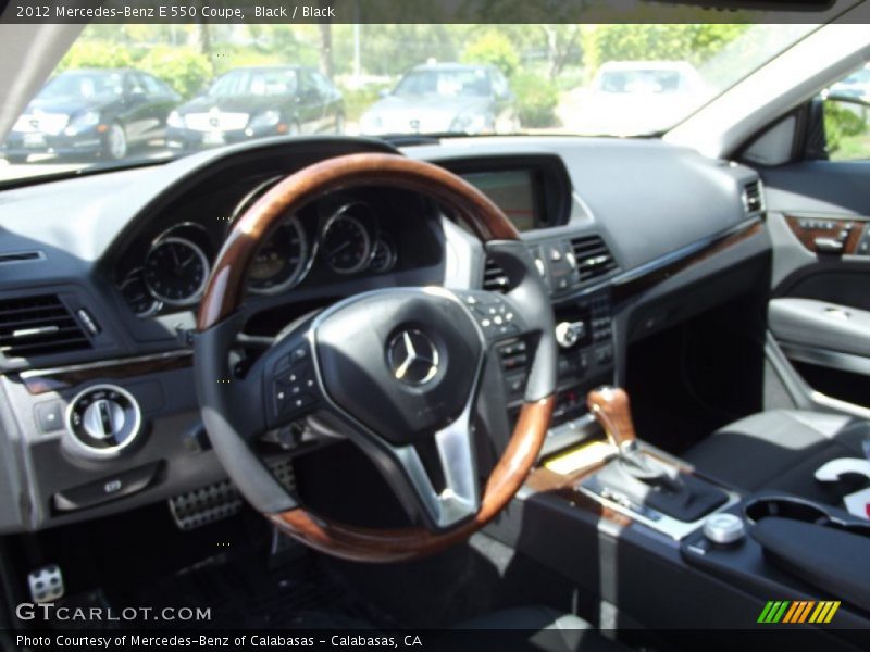 Black / Black 2012 Mercedes-Benz E 550 Coupe