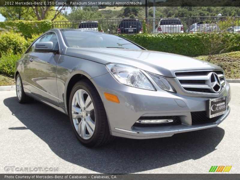 Palladium Silver Metallic / Almond/Mocha 2012 Mercedes-Benz E 350 Coupe