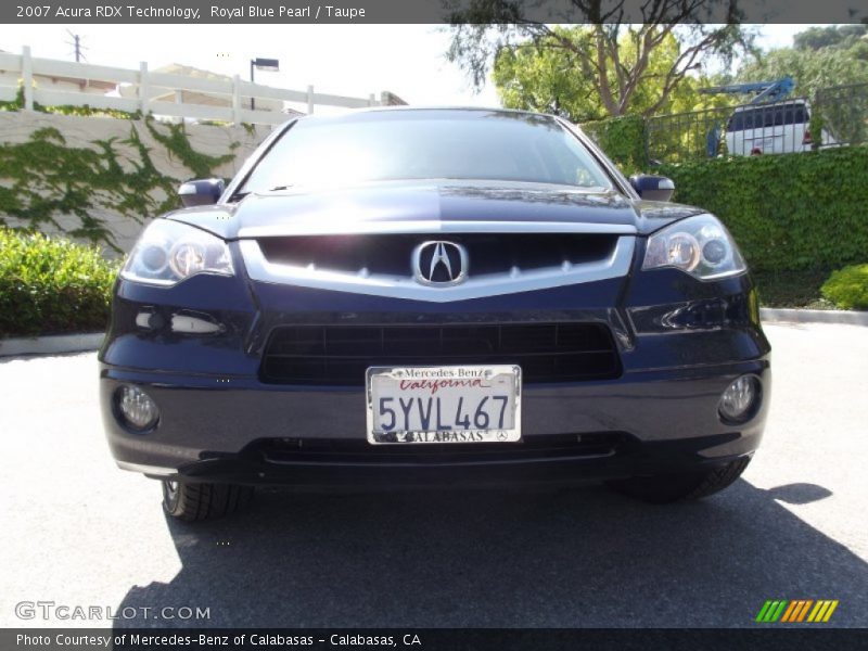 Royal Blue Pearl / Taupe 2007 Acura RDX Technology