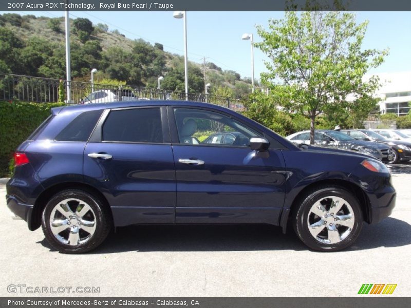 Royal Blue Pearl / Taupe 2007 Acura RDX Technology