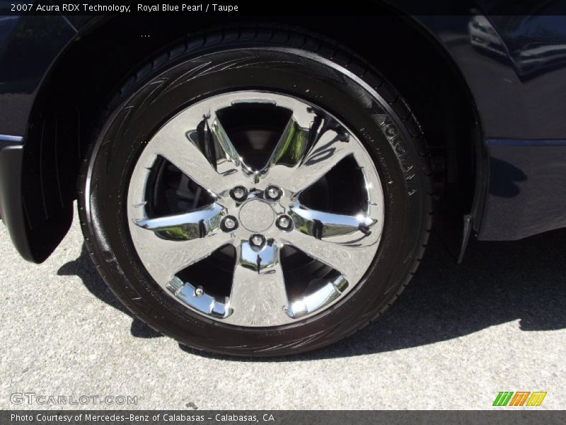 Royal Blue Pearl / Taupe 2007 Acura RDX Technology