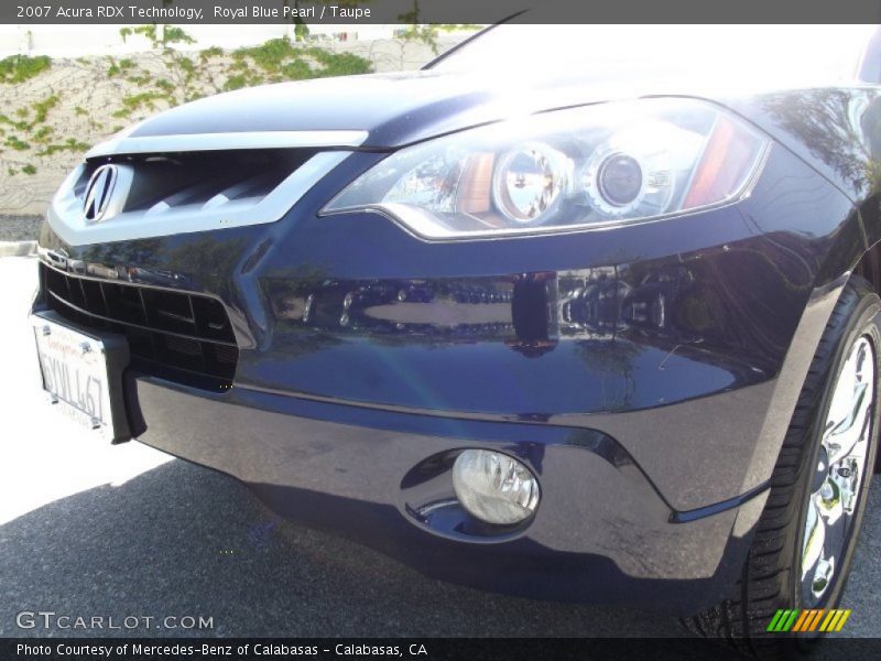 Royal Blue Pearl / Taupe 2007 Acura RDX Technology