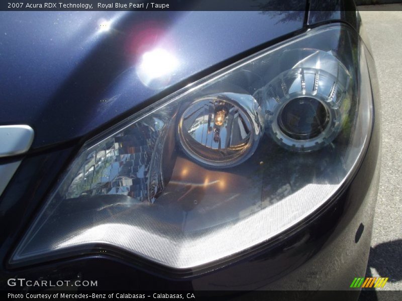 Royal Blue Pearl / Taupe 2007 Acura RDX Technology