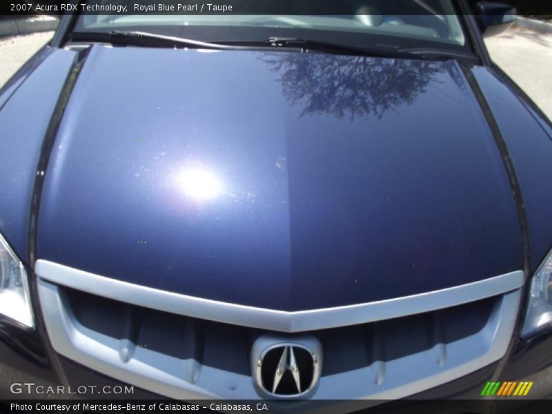 Royal Blue Pearl / Taupe 2007 Acura RDX Technology