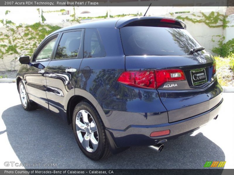 Royal Blue Pearl / Taupe 2007 Acura RDX Technology