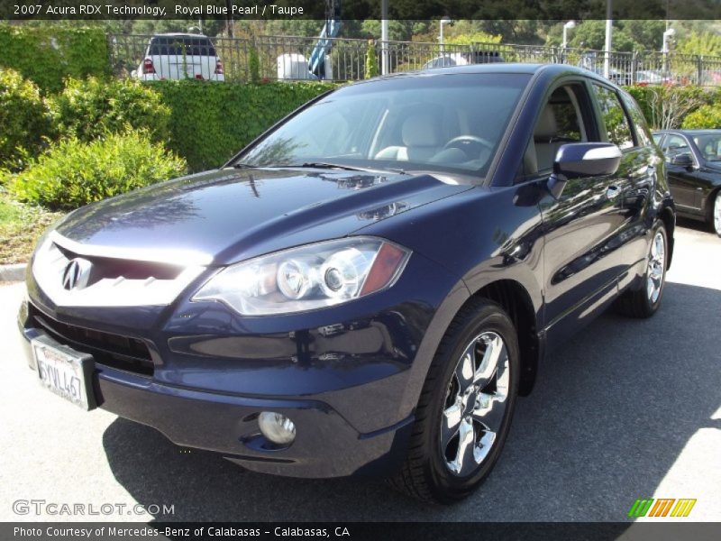 Royal Blue Pearl / Taupe 2007 Acura RDX Technology