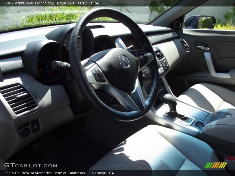 Royal Blue Pearl / Taupe 2007 Acura RDX Technology