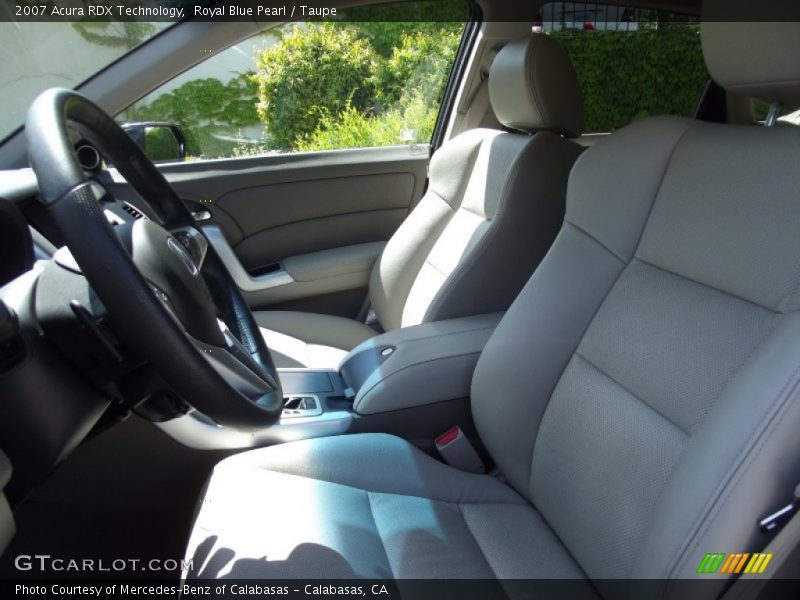 Royal Blue Pearl / Taupe 2007 Acura RDX Technology