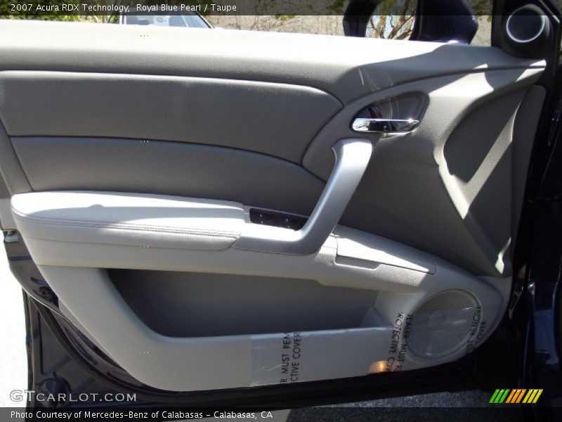 Royal Blue Pearl / Taupe 2007 Acura RDX Technology