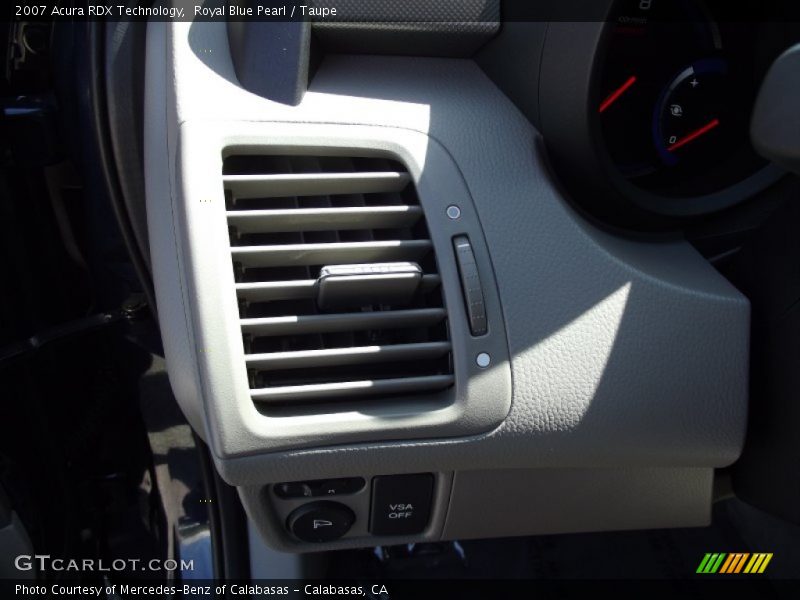 Royal Blue Pearl / Taupe 2007 Acura RDX Technology