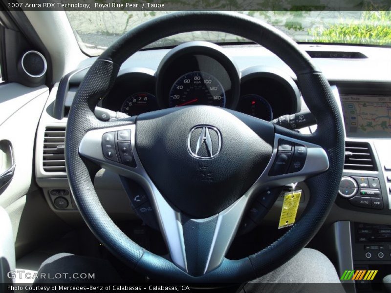 Royal Blue Pearl / Taupe 2007 Acura RDX Technology