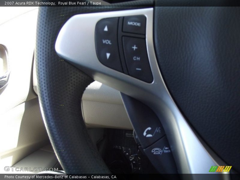 Royal Blue Pearl / Taupe 2007 Acura RDX Technology