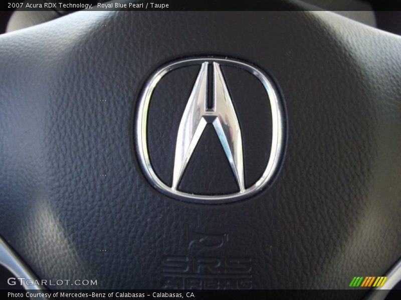 Royal Blue Pearl / Taupe 2007 Acura RDX Technology