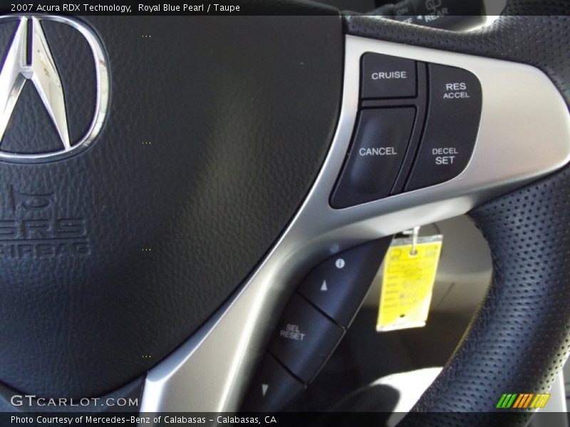 Royal Blue Pearl / Taupe 2007 Acura RDX Technology