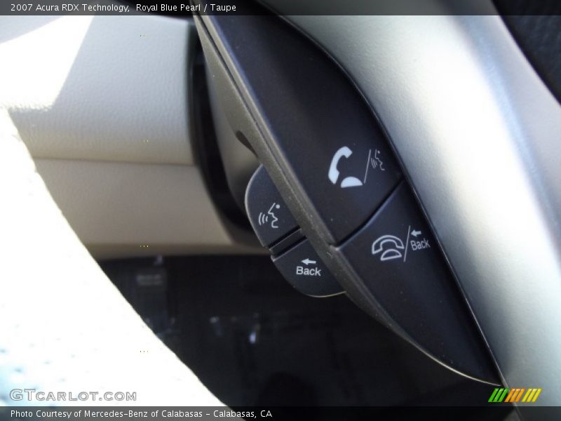 Royal Blue Pearl / Taupe 2007 Acura RDX Technology