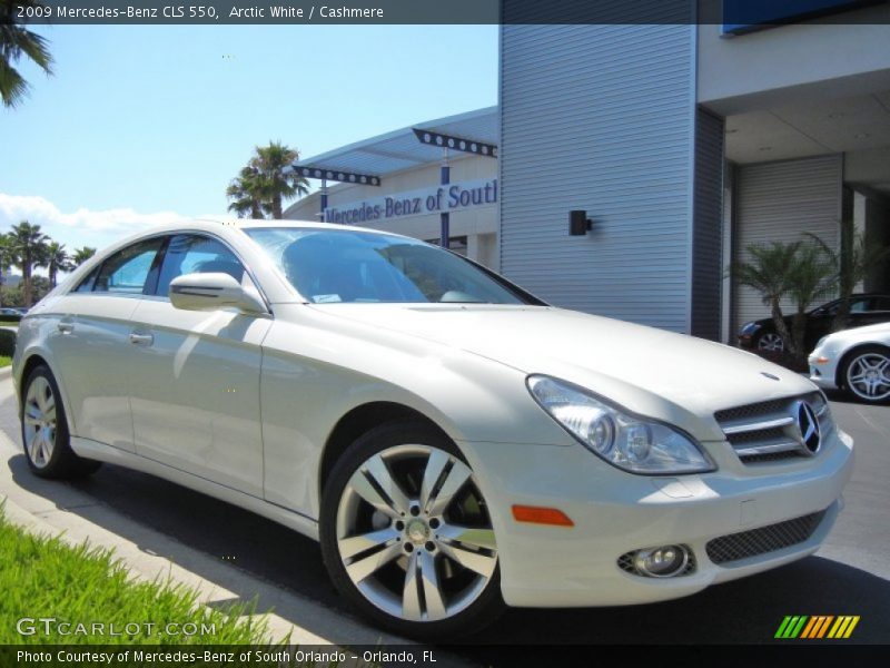 Arctic White / Cashmere 2009 Mercedes-Benz CLS 550