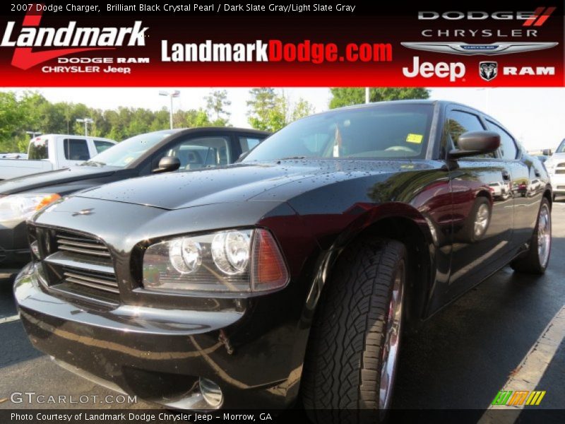 Brilliant Black Crystal Pearl / Dark Slate Gray/Light Slate Gray 2007 Dodge Charger