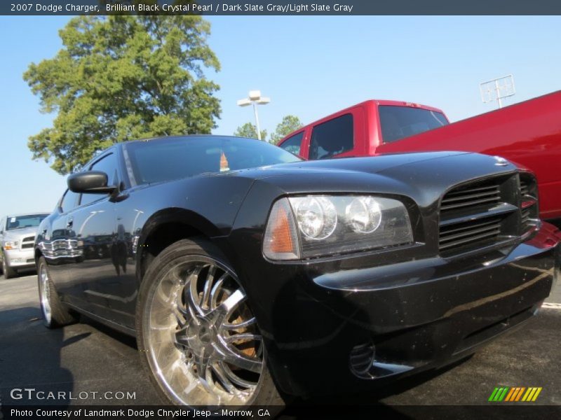 Brilliant Black Crystal Pearl / Dark Slate Gray/Light Slate Gray 2007 Dodge Charger