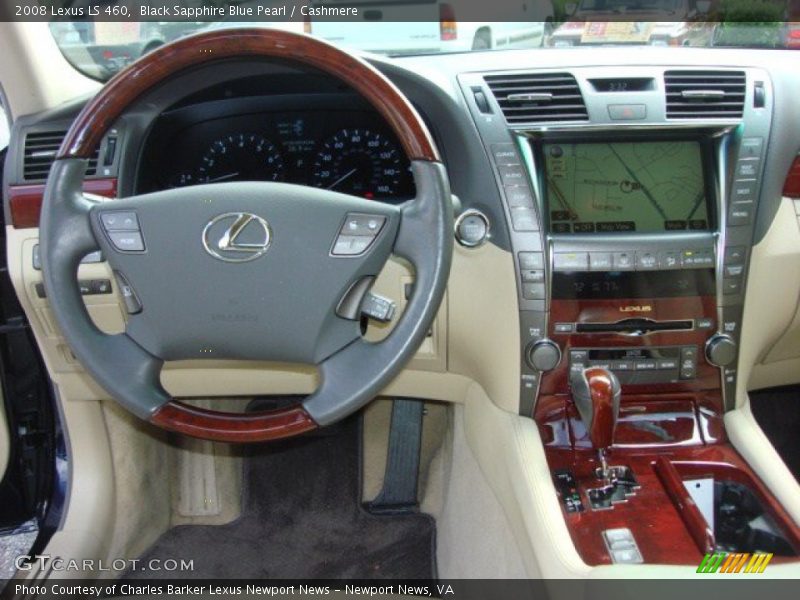 Black Sapphire Blue Pearl / Cashmere 2008 Lexus LS 460