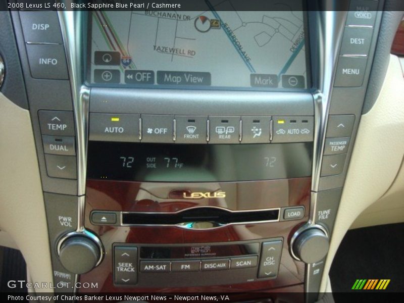 Black Sapphire Blue Pearl / Cashmere 2008 Lexus LS 460