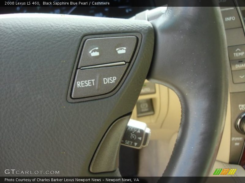 Black Sapphire Blue Pearl / Cashmere 2008 Lexus LS 460