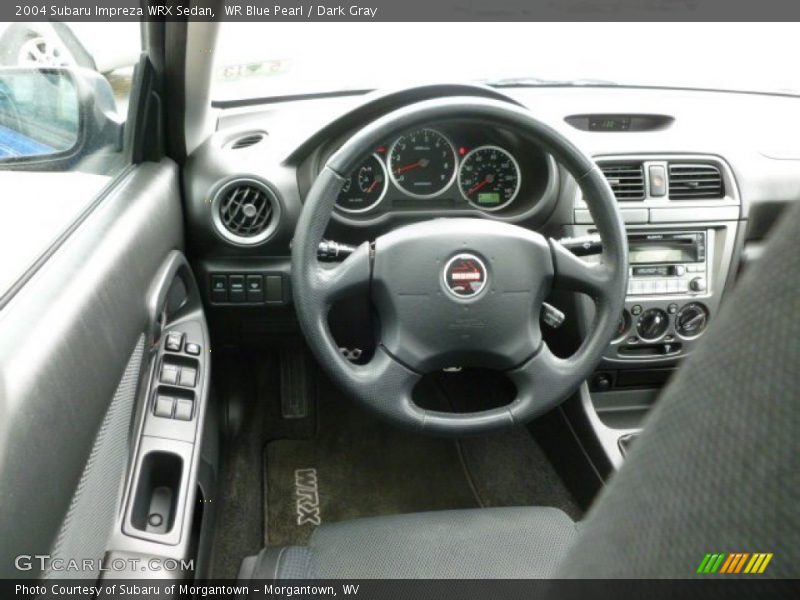 WR Blue Pearl / Dark Gray 2004 Subaru Impreza WRX Sedan