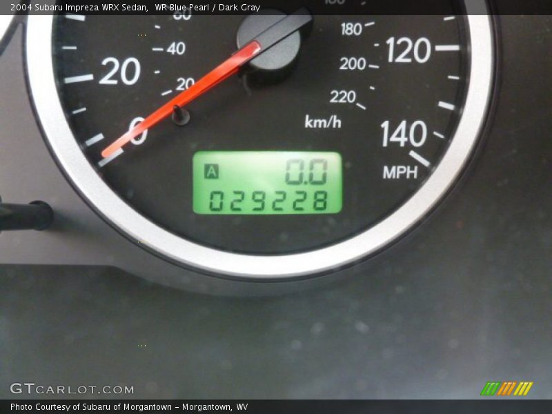 WR Blue Pearl / Dark Gray 2004 Subaru Impreza WRX Sedan