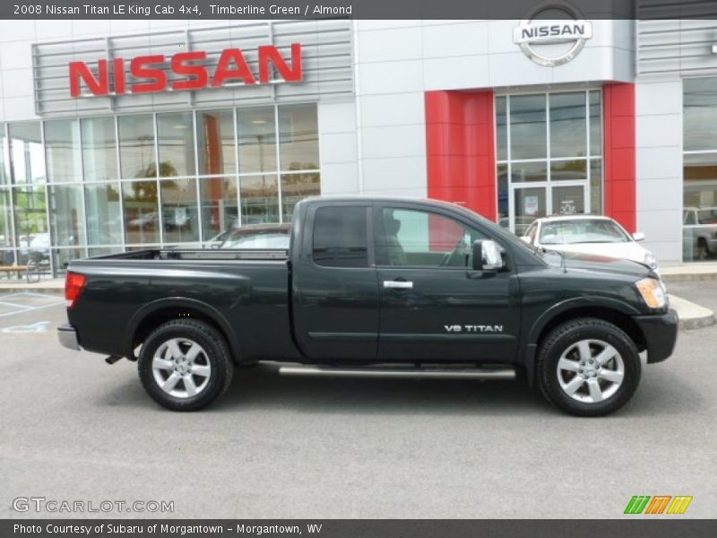Timberline Green / Almond 2008 Nissan Titan LE King Cab 4x4