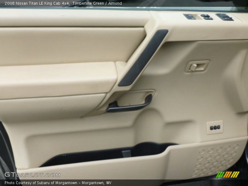 Timberline Green / Almond 2008 Nissan Titan LE King Cab 4x4