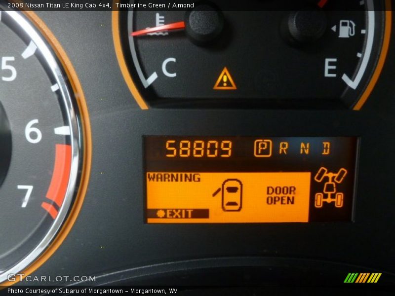 Timberline Green / Almond 2008 Nissan Titan LE King Cab 4x4